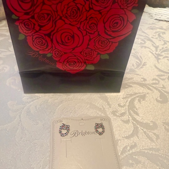 NWT Brighton Christmas Heart Earrings - Picture 4 of 4